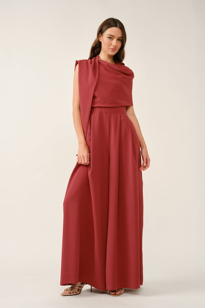 Jumpsuit volado Dark Rose