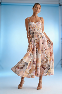 Vestido bustier cream