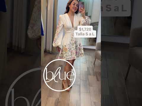 Vestido corto Cream Floral