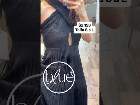 Vestido maxi metálico Negro