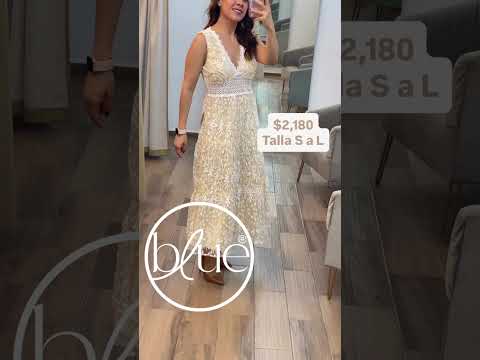 Vestido midi cuello V