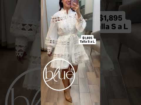 Vestido blanco manga larga