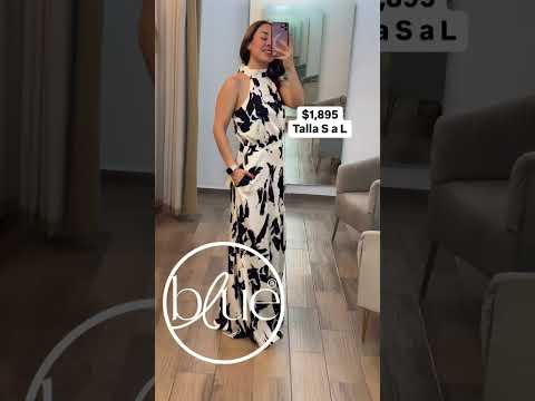 Jumpsuit halter abstracto