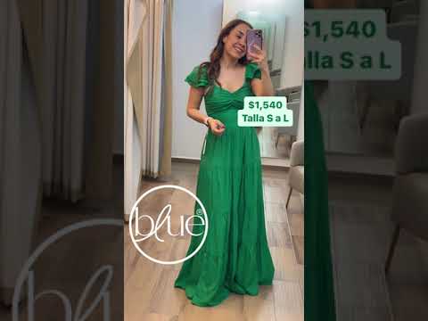 Vestido maxi Green