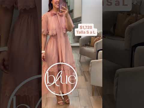 Vestido Bow Tie Blush