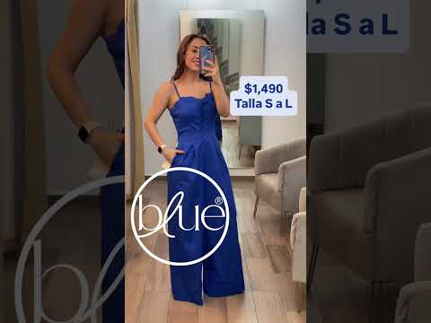 Jumpsuit azul cobalto 100% algodón