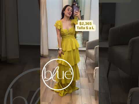 Vestido maxi mustard