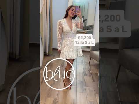 Vestido corto manga de encaje