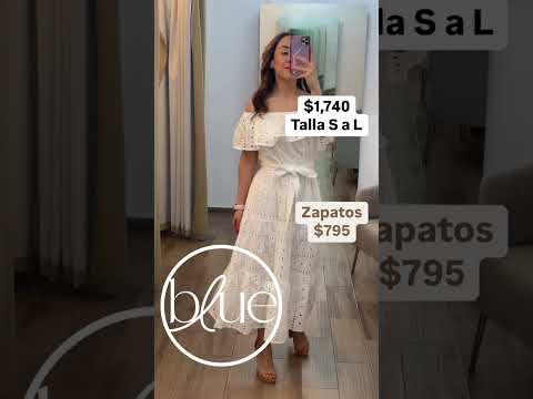 Vestido blanco con olán en hombro