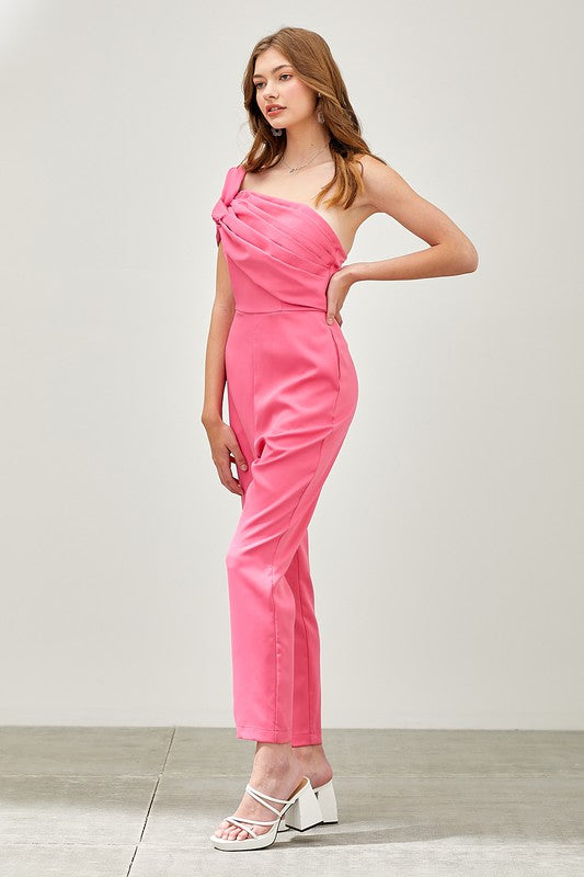 Jumpsuit un hombro Rosa